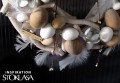 Pióra gęsie / czarne / 12-21 cm / 20 szt.