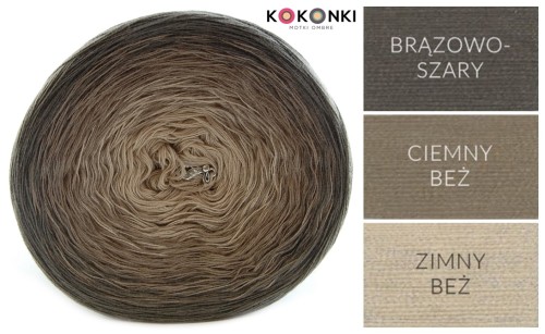 KOKONEK Classic A085 Brązowoszary/ciemny beż/zimny beż