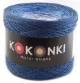 KOKONEK A441 Indygo melanż/jeans melanż/biel