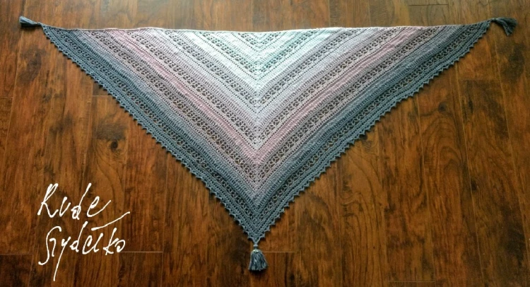 Autorka: Rude Szydełko /Wzór: Milles / Szydełko: 3,5 mm /  1400m / Wymiary: 195cm x 90cm