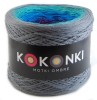 KOKONEK A866 Średni szary/szmaragd/lazur/fiolet