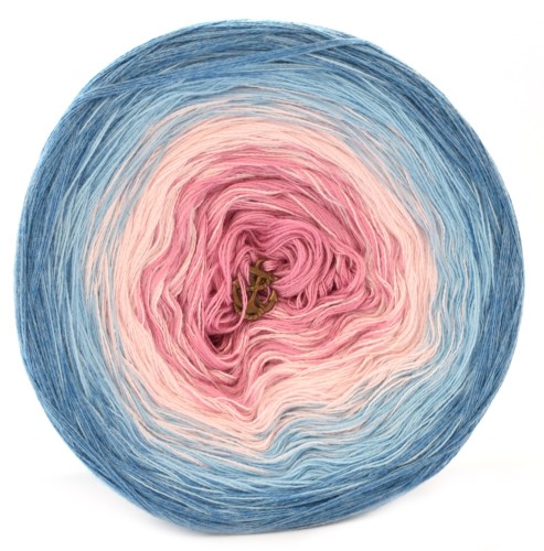KOKONEK Jeans/błękit/pastelowy róż/malinowy róż
