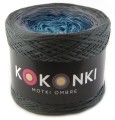 KOKONEK A206 Ciemny szary/średni szary/petrol/jasny petrol