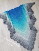 Autorka: Crochet Story by Pati/ Wzór: Erigeneia/ motek Lazur/turkus/mięta/jasny szary/szary  + szary melanż